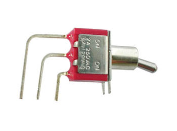 [H16132] Vippekontakt - 1P ON-ON, 90° vert. til print