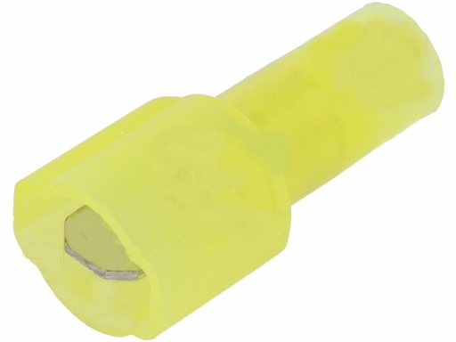 [H16516] Spadestik til strømtyv - 6,3mm, Gul