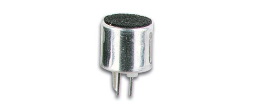 [H18542] Elektret mikrofonkapsel - Ø9,7mm m. printben
