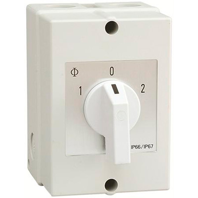 [3293521] Vendeomskifter 1-0-2 MAX 25A IP67 væg montage