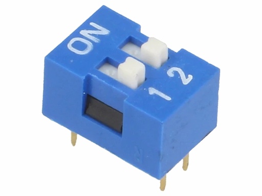 [H12326] DIP switch - 2 x ON-OFF, 50V 0,1A