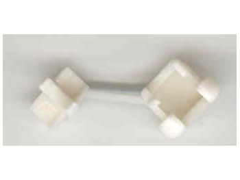 [H10140] Trækaflastning til rund Ø4,2-5,2mm kabel, Hvid