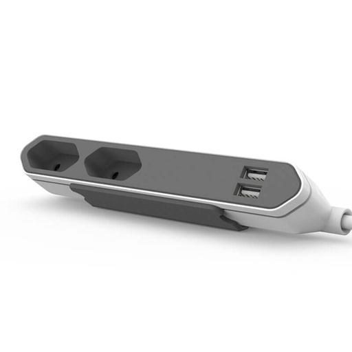 [39102] PowerBar 2 stikdåse & 2 USB