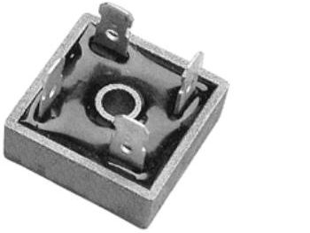 [H13984] Brokobling, enkelt-fase, 100V 15A m. spadestik (KBPC1501)