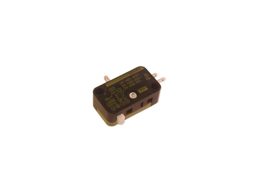 [H14364] Mikroswitch u. arm - 12A/250V ON-(ON) SPDT, loddeben