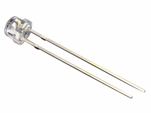 [H14580] 5mm LED - Rund, Violet vandklar, 5mW, 410-420nm (100°)