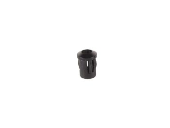 [H14938] Monteringsholder til 5mm LED - Sort plast, Konveks reflektor