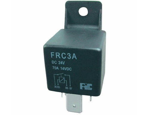 [H15228] Autorelæ - 24VDC / 70A, spadestik, 1 x slutte (SPST-NO)