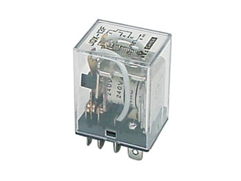 [H15244] JQX-13F Heavy duty relæ - 12VDC / 10A, 2 x skifte (DPDT)