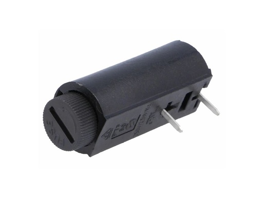 [H15601] Sikringsholder - Ø5x20mm, til print, horisontal (maks. 10A)