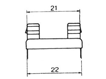 [H15592] Sikringsholder - Ø5x20mm, til print (22mm benafst.)