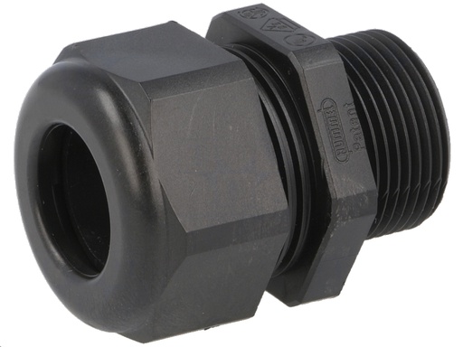 [H38447] Ledningsgennemføring - M25, IP68, Ø13-18mm, 15mm GL, Sort