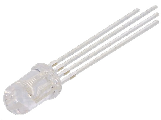 [H37087] 5mm LED - Trefarve RGB, fælles katode (25°)