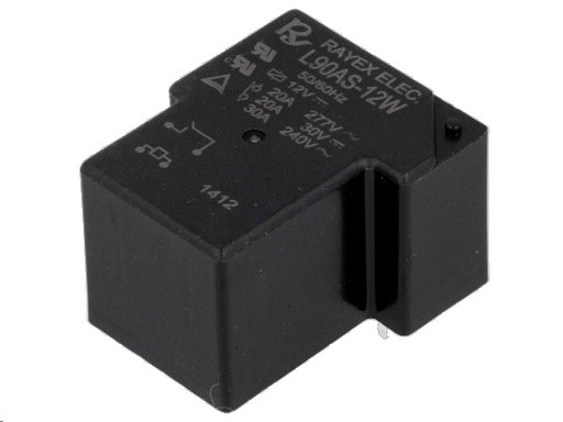 [H37029] Heavy duty relæ - 12Vdc, 250Vac / 30A (SPST-NO)