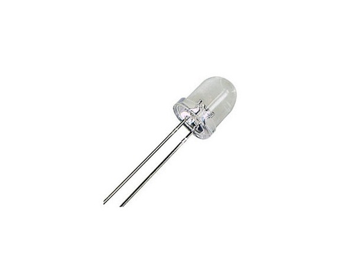 [H36604] 8mm LED - Rund, Neutral hvid (11000-18000mcd 30°)