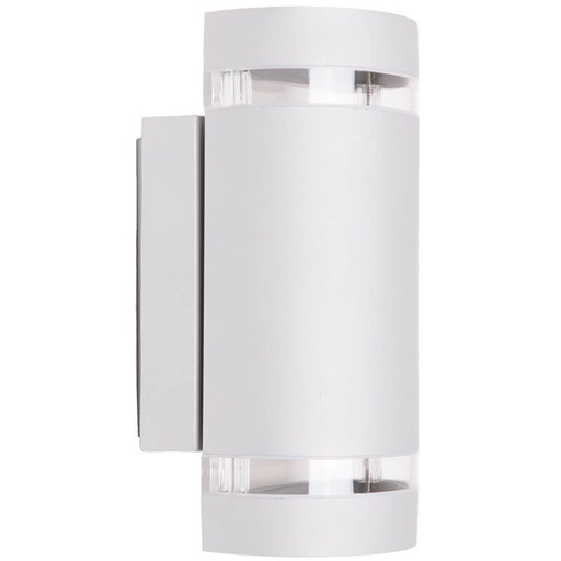 [4243740314] L&K design focus 2XGU10 væglampe alu hvid