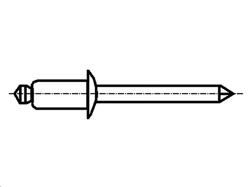 [H35735] Popnitter, aluminium - Ø2,4 x 5mm (50 stk.)