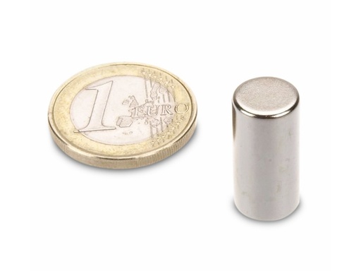 [H38835] Magnet, neodynium - Cyl. N45 Ni Ø10x20mm (1 stk.)