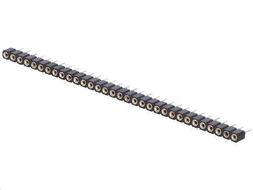 [H40538] Tulipan IC-sokkel - Enkelt række, 32 pol, 2,54mm (SIL32)