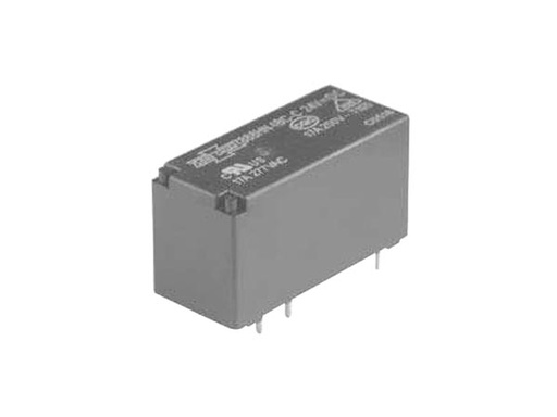 [H39218] Vertikalt relæ - 12VDC 17A, 1 x skifte (SPDT), 8-ben (5mm)