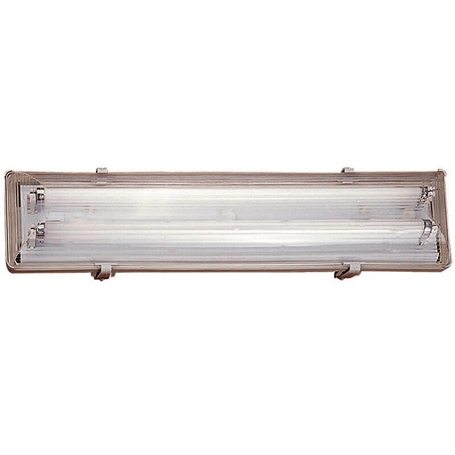 [4246196070] Budget Armatur inkl. Rør - 2x18W IP65