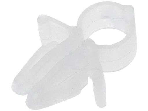 [H42415] Selvfikserende kabelholder - Ø5,5mm mont.hul, Ø5,1mm kabel