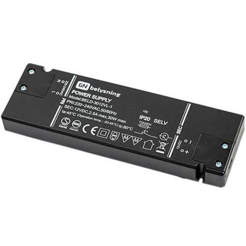 [451170] LED driver 12V DC 15W 140x48x15mm ikke dæmpbar