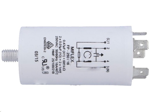 [H31775] Netfilter kondensator - 250Vac 2x1mH, Cx: 0,47uF Cy: 2x10nF