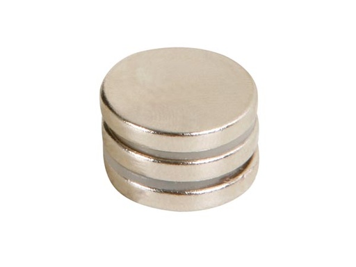[H31836] Magnet, neodynium - Cyl. N35-45 Ni Ø18x3mm (3 stk.)