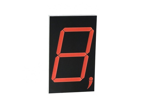 [H32386] 7-segment display - 180mm, Anode, Hi-Eff Rød 127mm (10-DIP)