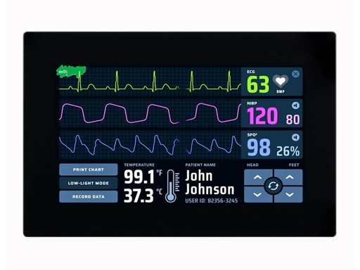 [H31590] EDT 7" Touch panel - TFT LCD 800x480, Kapacitativ