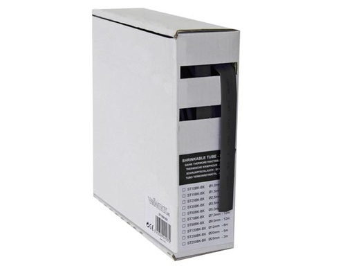 [H30707] Krympeflex 2:1 - Ø3,2mm SORT (15m boks)