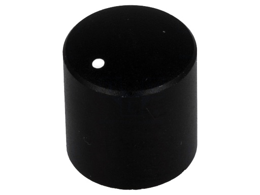 [H56770] Drejeknap til 6mm aksel - Ø15x16mm (Sort)