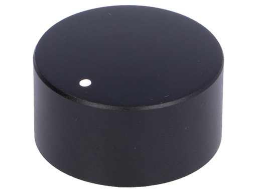 [H56772] Drejeknap til 6mm aksel - Ø30x16mm (Sort)