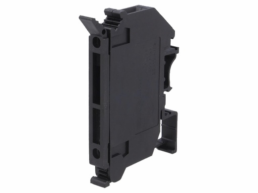 [H55366] DIN-skinne sikringsholder - 5x20mm sikring, max 6,3A, Sort