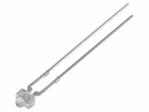 [H55081] 1,8mm LED - Rund, Varm hvid (3000mcd, 30°)