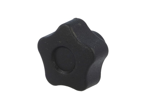 [H59565] Fingerskrue - M5 x L10mm gevindhul, Ø25mm greb (Sort)