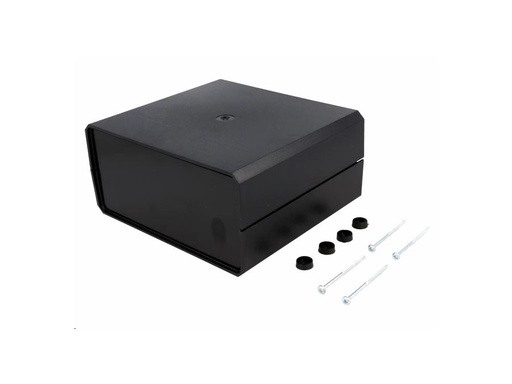 [H58438] ABS instrumentkabinet - Sort/sort (160x180x85mm)