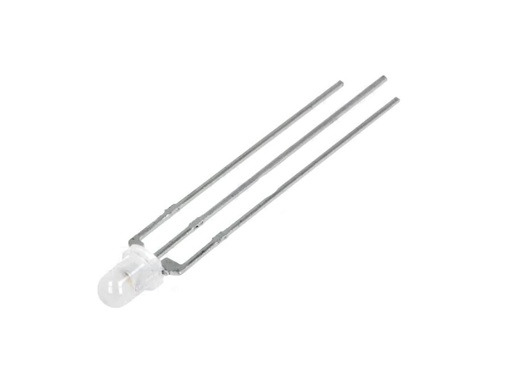 [H58446] 3mm tofarve LED - Rød/grøn (40/30mcd) fælles anode