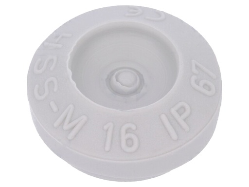 [H58288] TPE kabelgennemføring - Ø5-10mm, IP67, Grå (M16 hul)