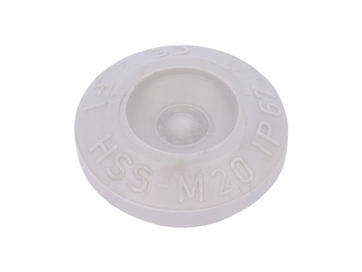 [H58289] TPE kabelgennemføring - Ø7-12mm, IP67, Grå (M20 hul)