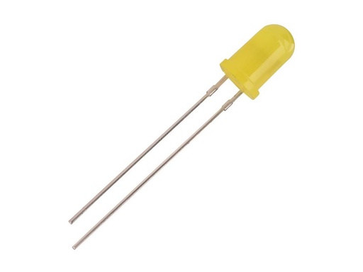 [H57994] 5mm 12V LED - Rund, GUL diffus (130mcd 60°)