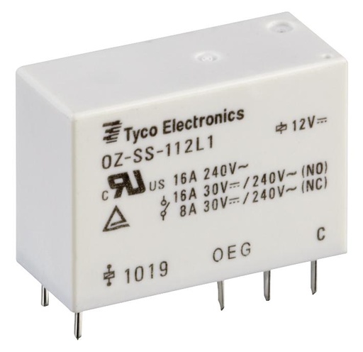 [H47846] Miniature relæ - 18VDC / 16A, 1 x slutte (SPST-NO)