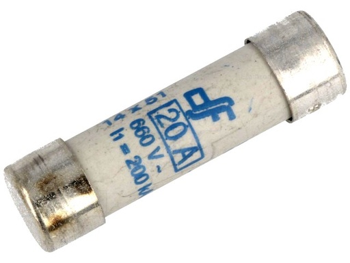 [H49222] Keramisk sikring - Ø14x51mm, 20A / 690VAC