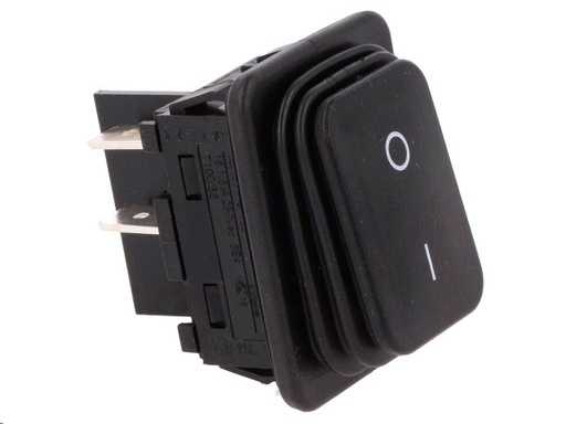 [H43782] Vippekontakt - 2P OFF-ON, 250V/16A, Sort (IP65)