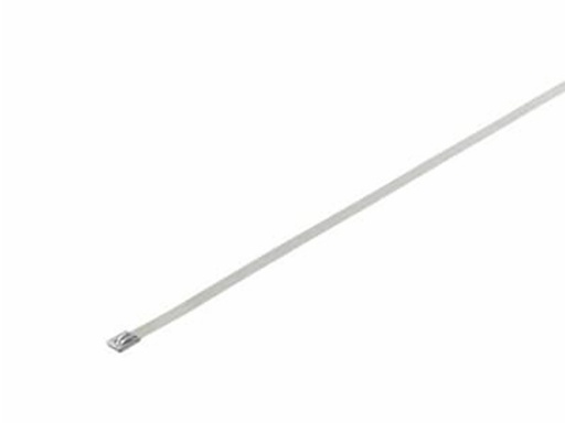 [H63828] Rustfri stål kabelbinder - 12x840mm, m. kuglelås, AISI 316