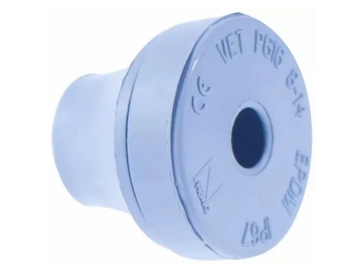 [H63507] Gummipakdåse for 14-20mm kabel - Ø29mm, EPDM, Grå (IP67)