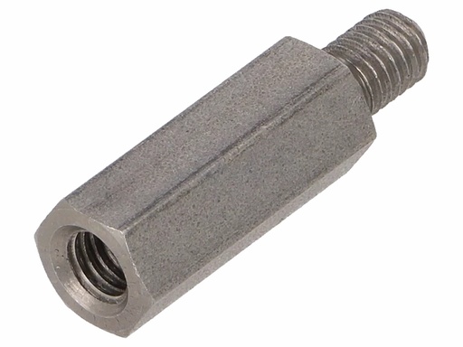 [H61102] Afstandsmøtrik - 20mm rustfri stål, hun til han (M5)