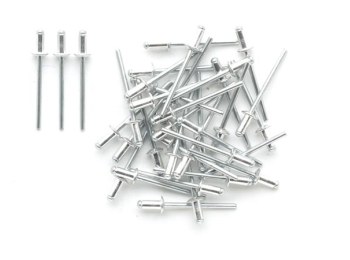 [H60391] Popnitter, aluminium - Ø3,0 x 9mm (100 stk.)