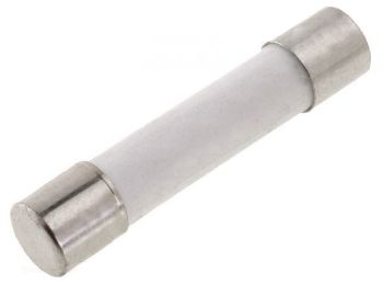 [H60533] Ker. sikring - Ø6,3x32mm 6,3A 500V, Træg
